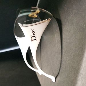 Dior vintage white sunglasses perfect condition